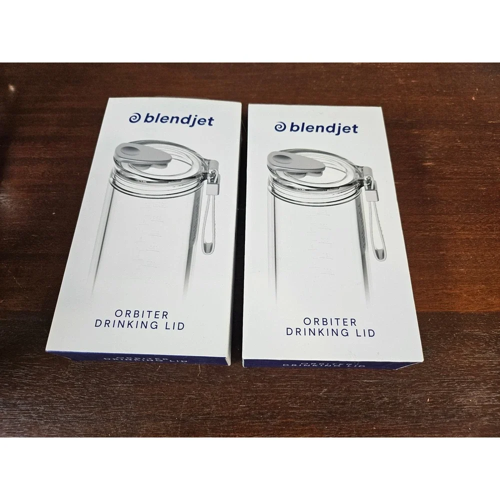 BlendJet Orbiter Drinking Lid Clear 2-Pack Leak-Proof BPA-Free Accessory